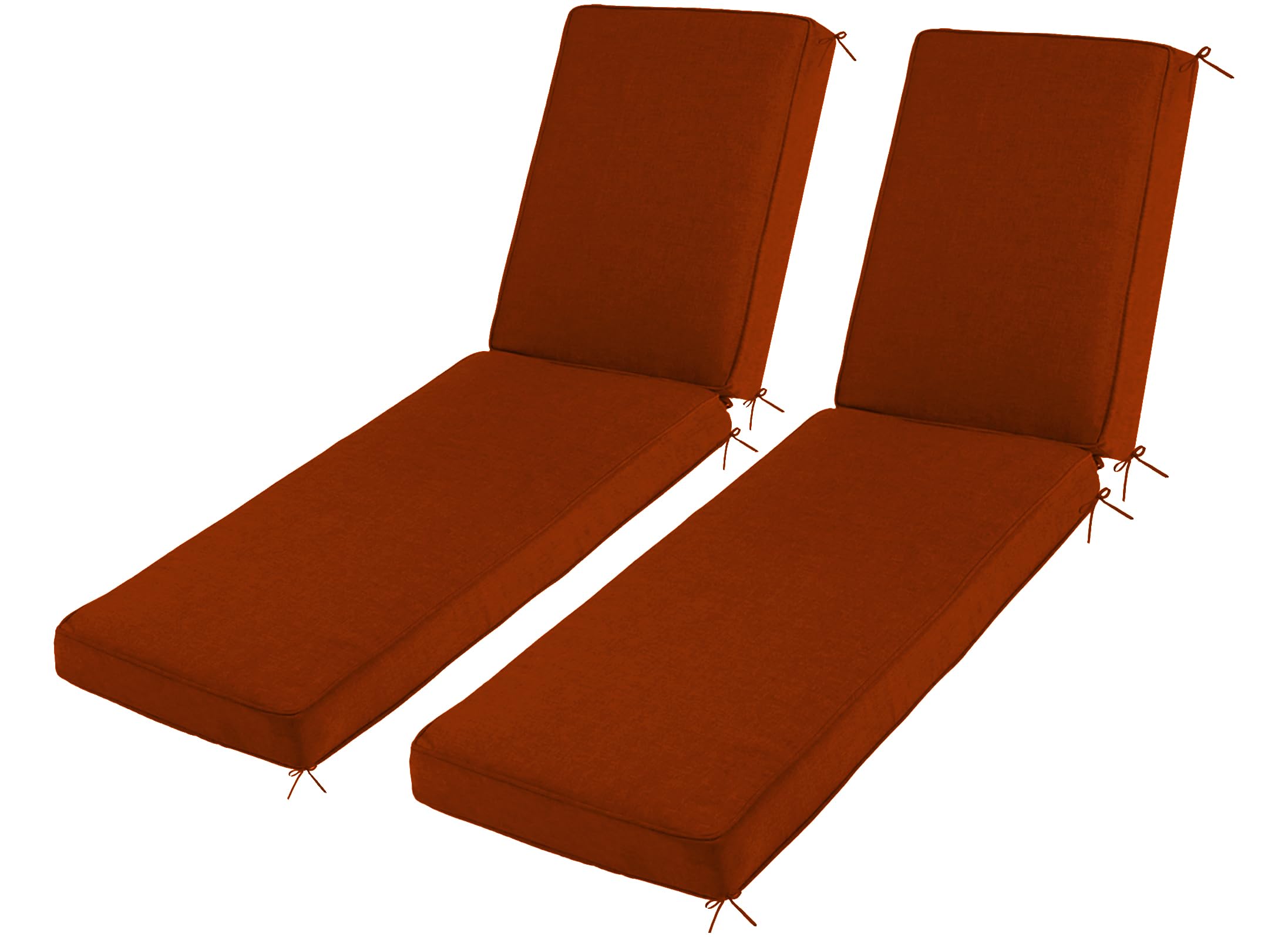 Sundale Outdoor Olefin Water-Resistant Chaise Lounge Cushions Set of 2 ...