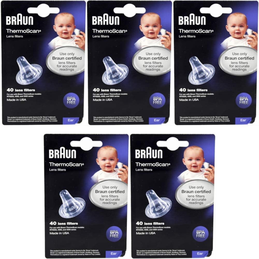 Braun Thermoscan Lens Filters, 40 ea (Pack of 5)5 Health