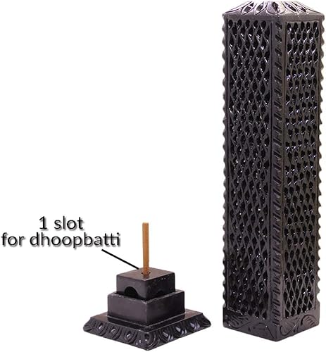 Miniatura 7 de KC KULLICRAFT Quemador de incienso de esteatita negra de mármol hecho a mano, soporte para palitos de velas, embalaje de quemador de luz de té para