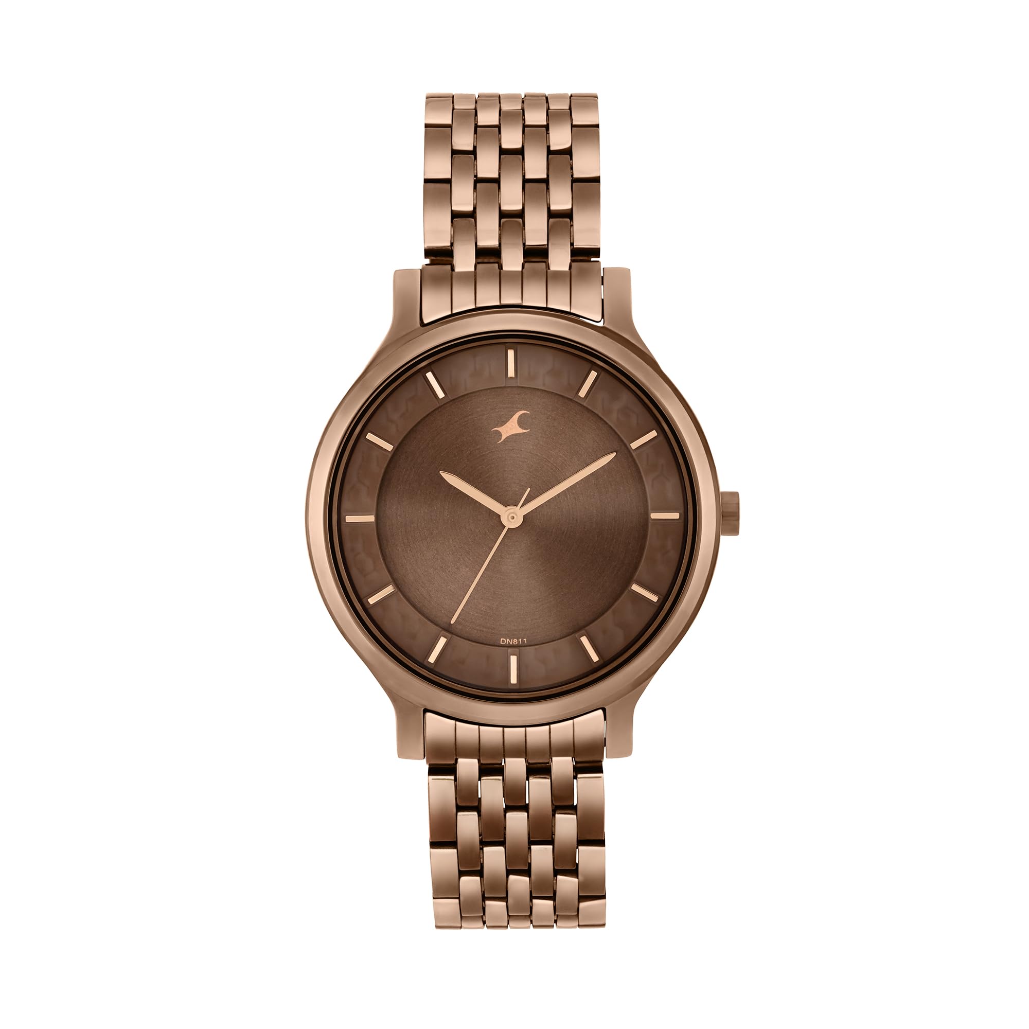 Fastrack Crush Quartz Analog Brown Dial Stainless Steel Strap Watch for Girls-6292QM01 (B0C8JDBYG6) Amazon Price History, Amazon Price Tracker