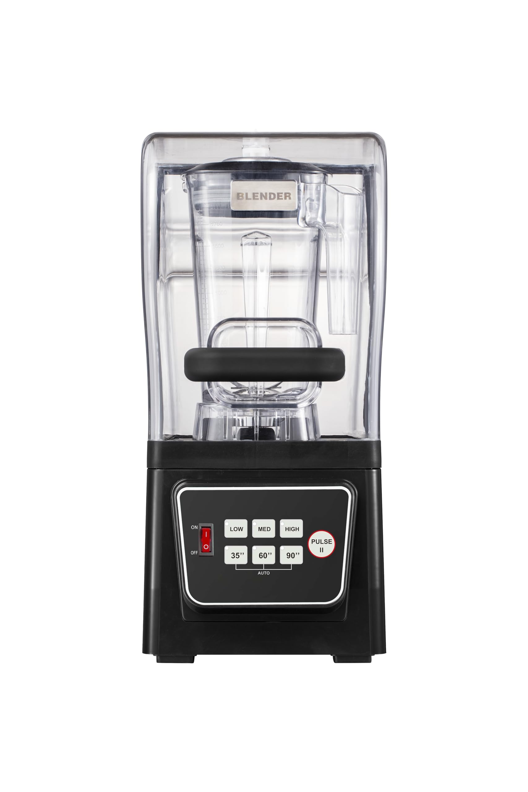 Commercial Blender with Soundproof Shield, 2200W Professional-Grade Smoothie Blenders, 70 oz Heavy Duty Blender with Strong and Power, Self-Cleaning, Quiet Sound Enclosure, High-Speed Blender