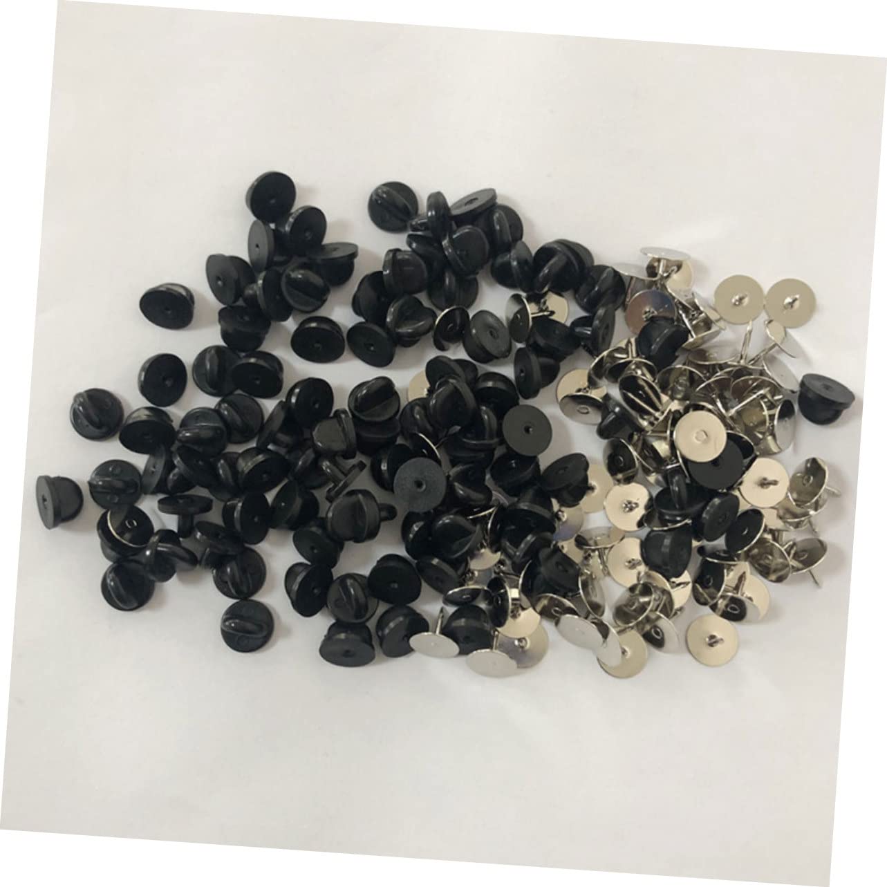 SHINEOFI 300sätze Pin Rückseiten Für Broschen Krawatten Hüte Multifunktionale Runde Sicherheits-pin Backs Für Bastelbedarf Und Einfach Zu Verwenden