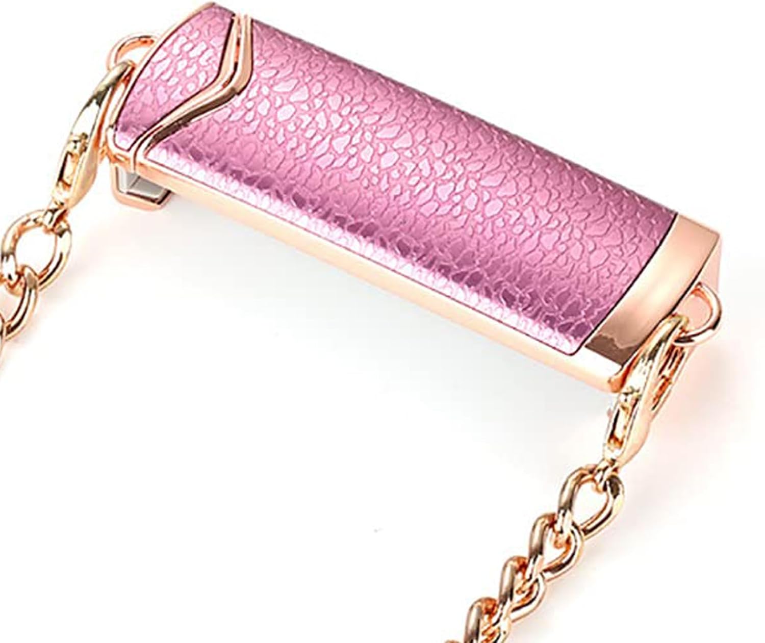 GOTOTOP Phone Lanyard Strap with Metal Clip, Rose Gold Green
