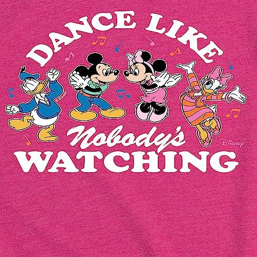 Disney Characters - Donald Duck, Minnie, Mickey, & Daisy - Nobody's Watching - Toddler & Youth Girls Short Sleeve T-Shirt3