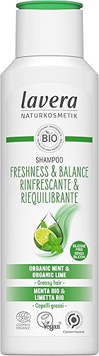 Miniatura 1 de lavera Champú Frescura y Equilibrio - Sin Silicona - Frescura duradera y cuero cabelludo bien equilibrado - Vegano - Cosmética natural - 8.5 fl oz