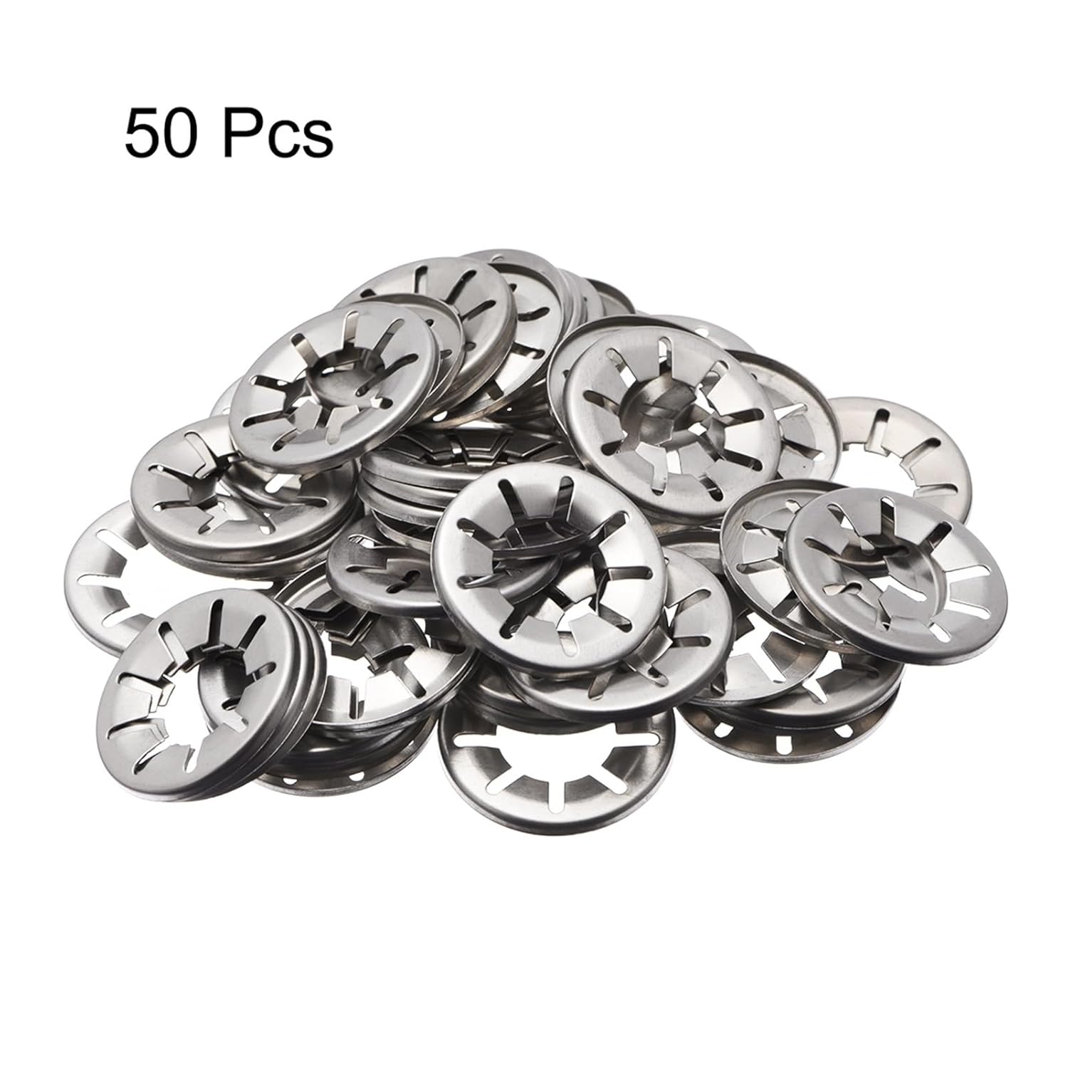 Washer, Lock Washer, 50pcs M20x40 Starlock Washers Internal Tooth Push On Locking Clips Fasteners Assortment Kit