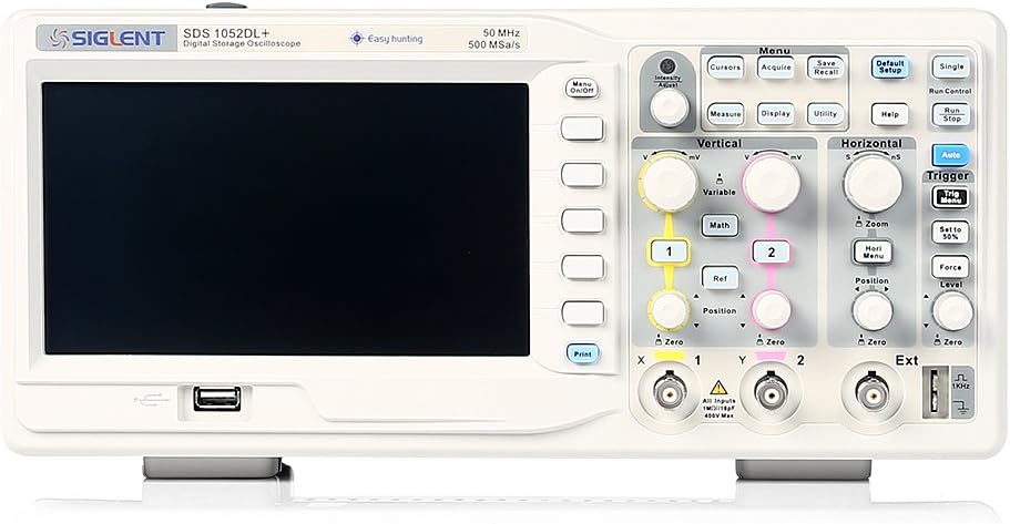 Siglent SDS1052DL Digital Storage Oscilloscope with Frequency Counter, 50MHz, 7'' TFT-LCD Display