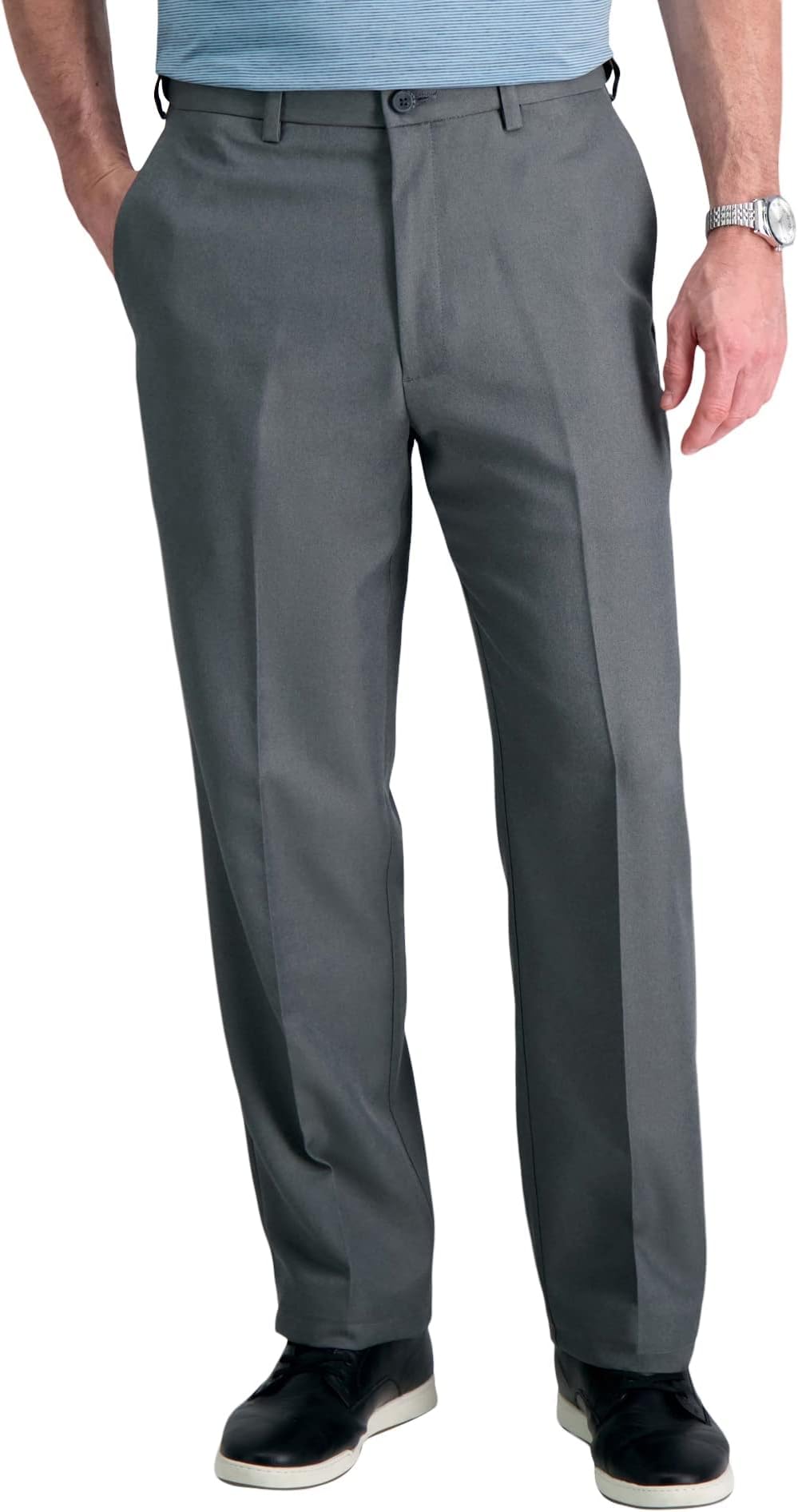 Haggar Men's Cool 18 Flat Front Pant Reg. and Big & Tall Sizes