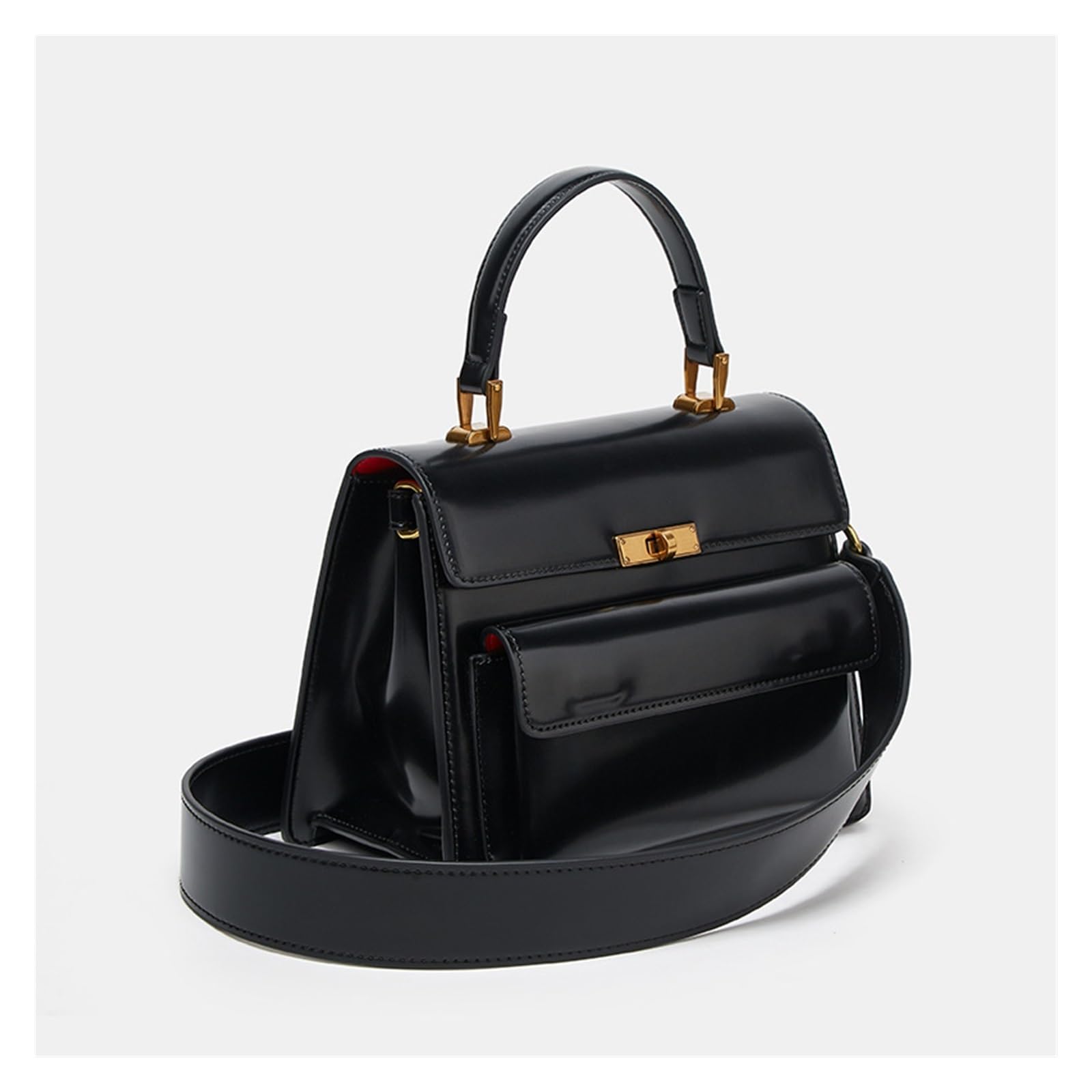 SCRUBY Bolsos cruzados vintage para mujer, piel sintética, nueva tendencia 2022, bolso de mano, pequeño, negro y marrón