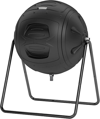 Compostor multifunción para jardín, contenedor de compostaje de trabajo rápido y resistente con tapones de drenaje fáciles de usar para recoger