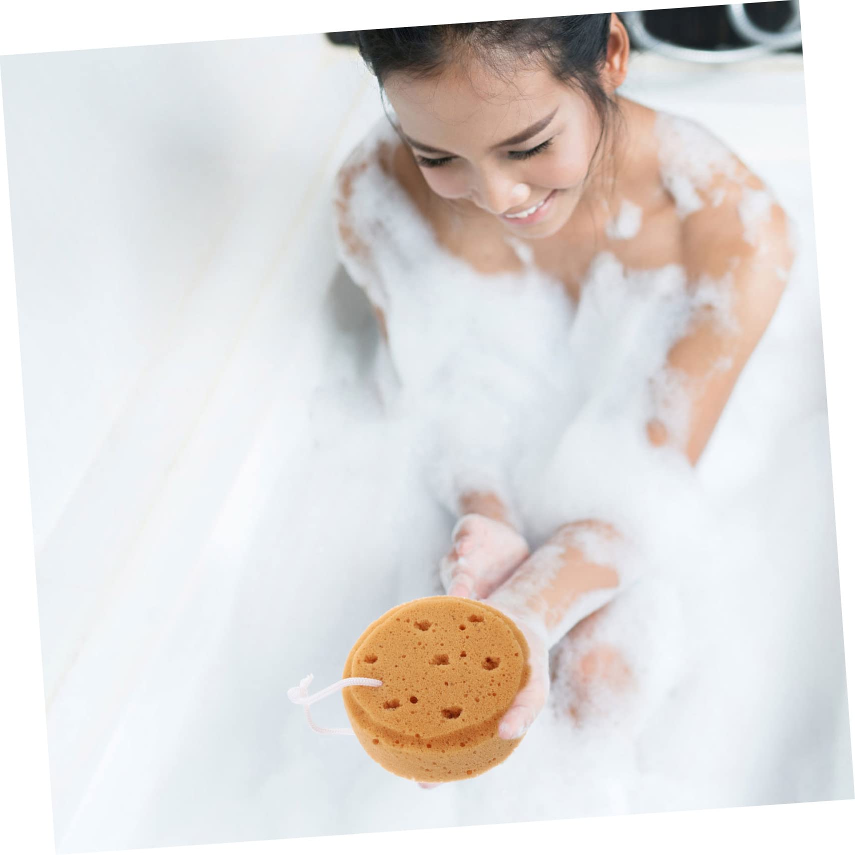 minkissy 20piezas Esponjas De Baño Redondas Exfoliantes y Suaves Para Esponjas De Loofah Para Cuerpo Agradables Al Tacto y Diseño Práctico Para Adultos