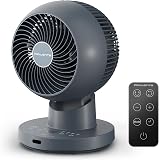 Rowenta Turbo Swift Compact Small Table Fan, Multi-Directional Swivel Function, Up to 50% Energy Saving, 12 Speed Levels, 12h Timer, Compact Design, Extremely Quiet, Blue, QV2540F0 - 2
