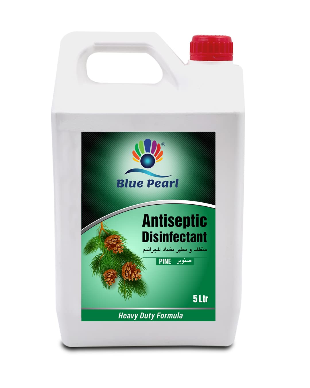 Multi Purpose Pine Disinfectant Cleaner With Heavy Duty & Fast-acting Formula, Compatible with all Surfaces | Pine Scent, 5 Liter