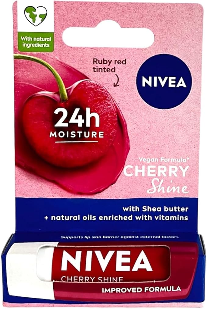 Nivea Cherry Shine - Bálsamo labial, 5 ml