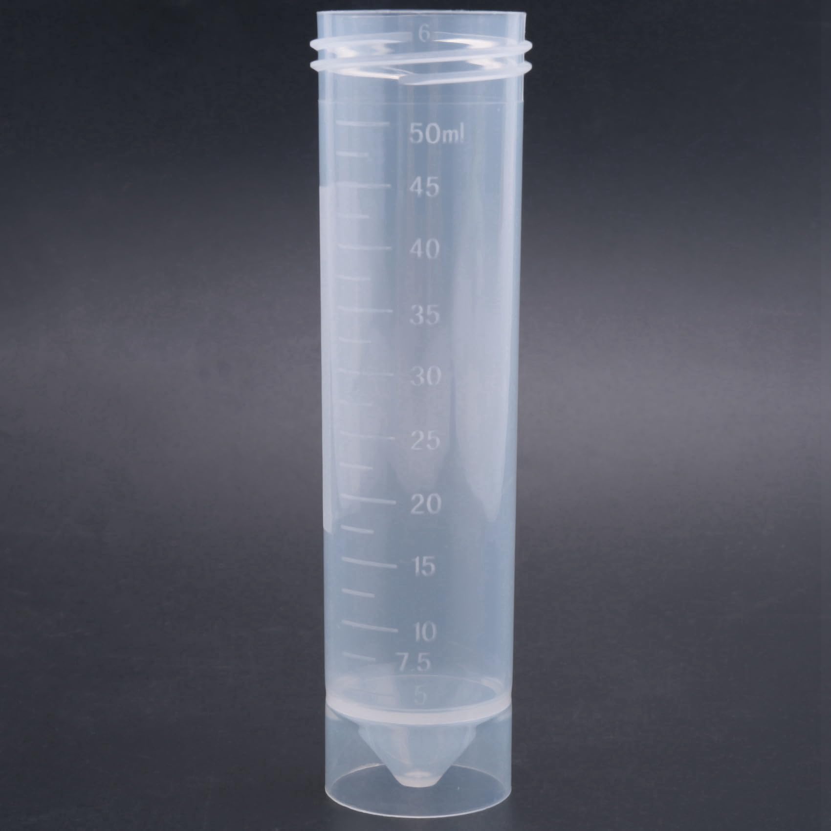 100 Pezzi 50Ml Tubo di Plastica Trasparente per Centrifuga con Scala Provetta di Plastica con Tappo A Vite