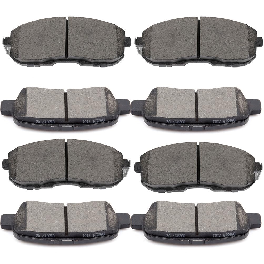 SCITOO D815 D905 Front Rear Ceramic Brake Pads Sets Fit For Nissan 350Z 2003-2005,For Nissan Altima 2002-2013,For Nissan Juke 2011-2017,For Nissan Sentra 2007-2018
