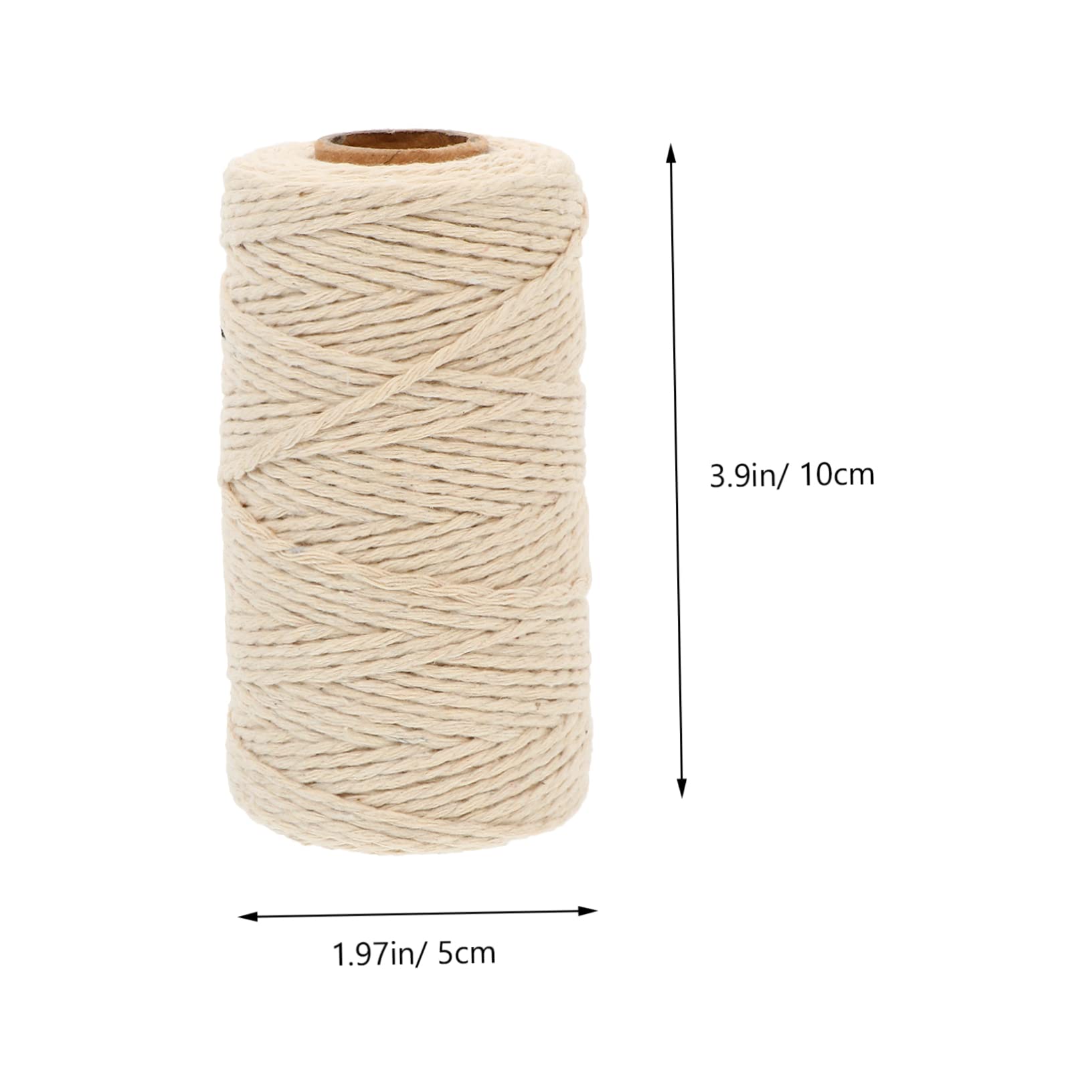 Lurrose 16rollos Cuerdas De Macramé De Algodón Natural Burdeos para Manualidades y Decoraciones De Pared Alta Resistencia y Durabilidad