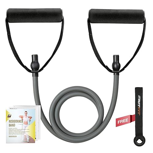 RitFit Single Resistance Exercise Band with Comfortable Handles - Ideal