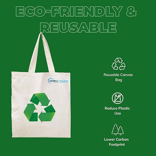 Vista 11 de Simpli-Magic Canvas Tote Bags Natural
