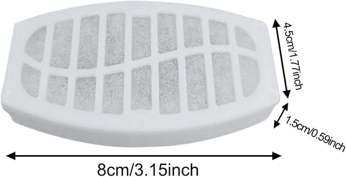 Filtros de agua para fuente de gatos 4 piezas carbón miniatura 2