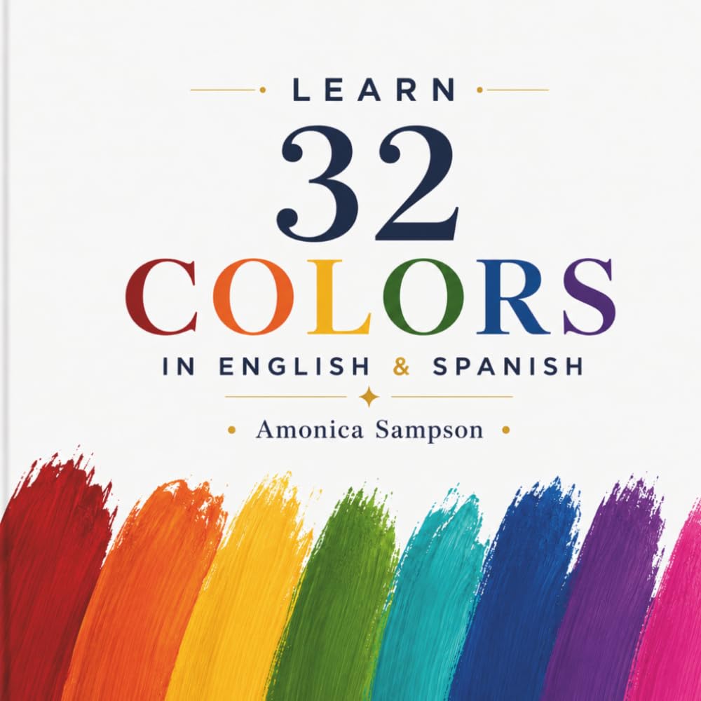 Learn 32 Colors: In English & Spanish