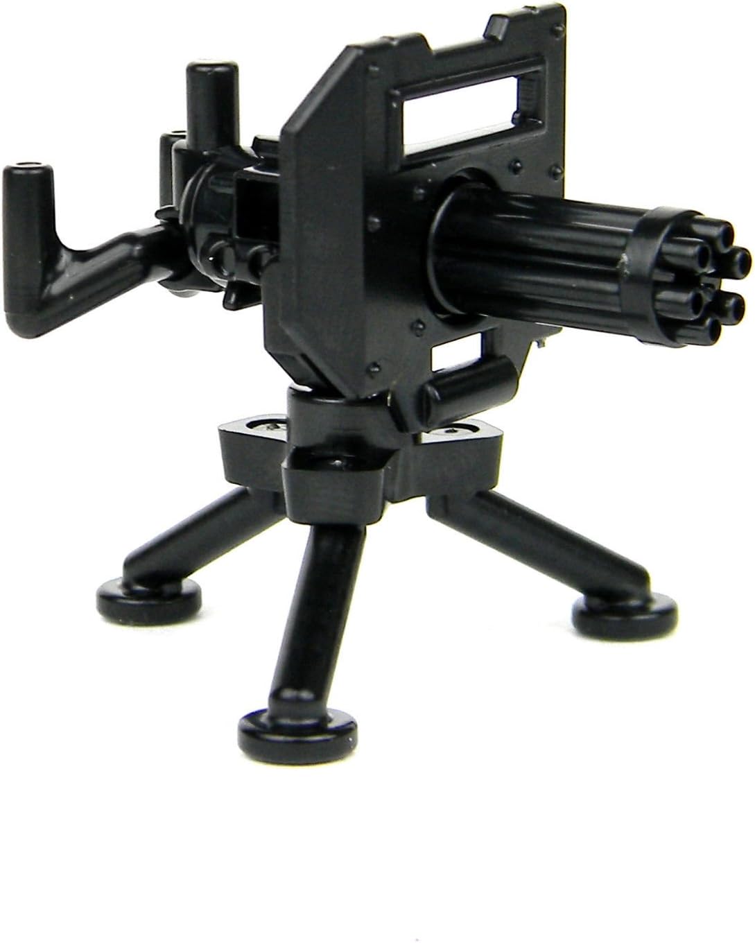 Custom Minigun with Tripod Mount Machine Gun Designed for Brick Minifigures