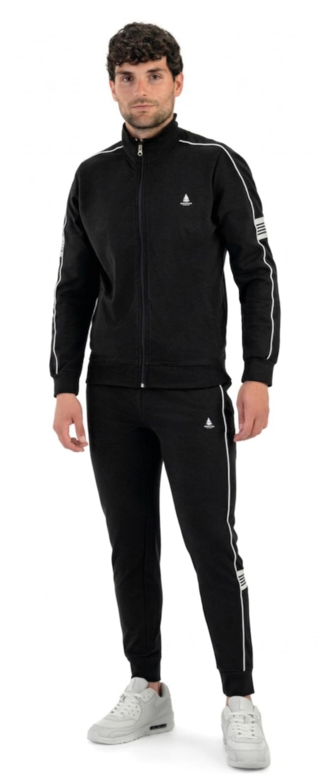 Tuta Uomo Estiva in Cotone French Terry - Full Zip in Felpina Leggera, Ideale per la Primavera e l’Autunno. Taglie OverSize