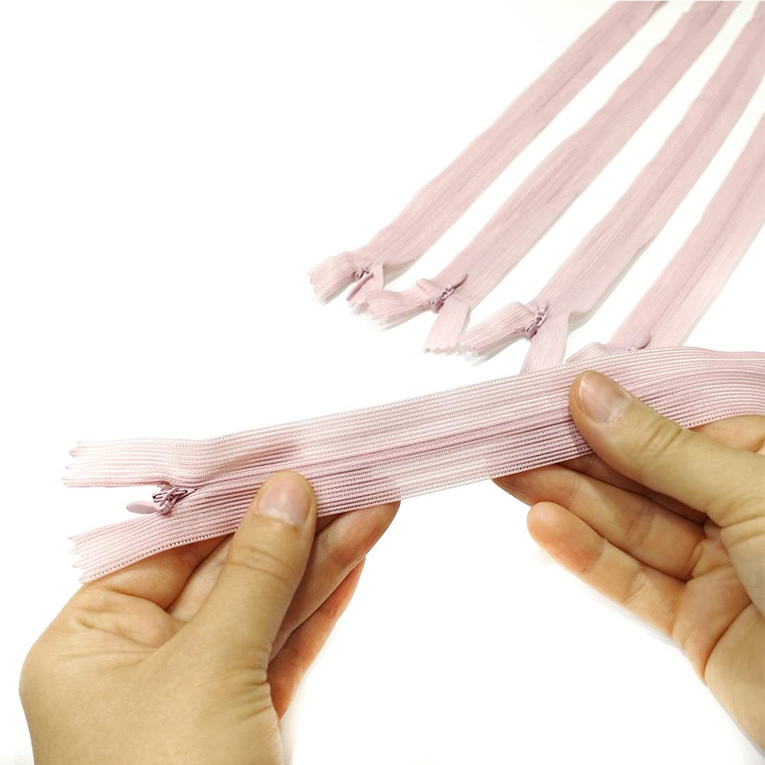 Closed Invisible Zipper, 5 Sizes and 20 Colors #3, Fine Zipper, Elegant and Discreet for Sewing on Clothes Dresses, Skirts - Image 2