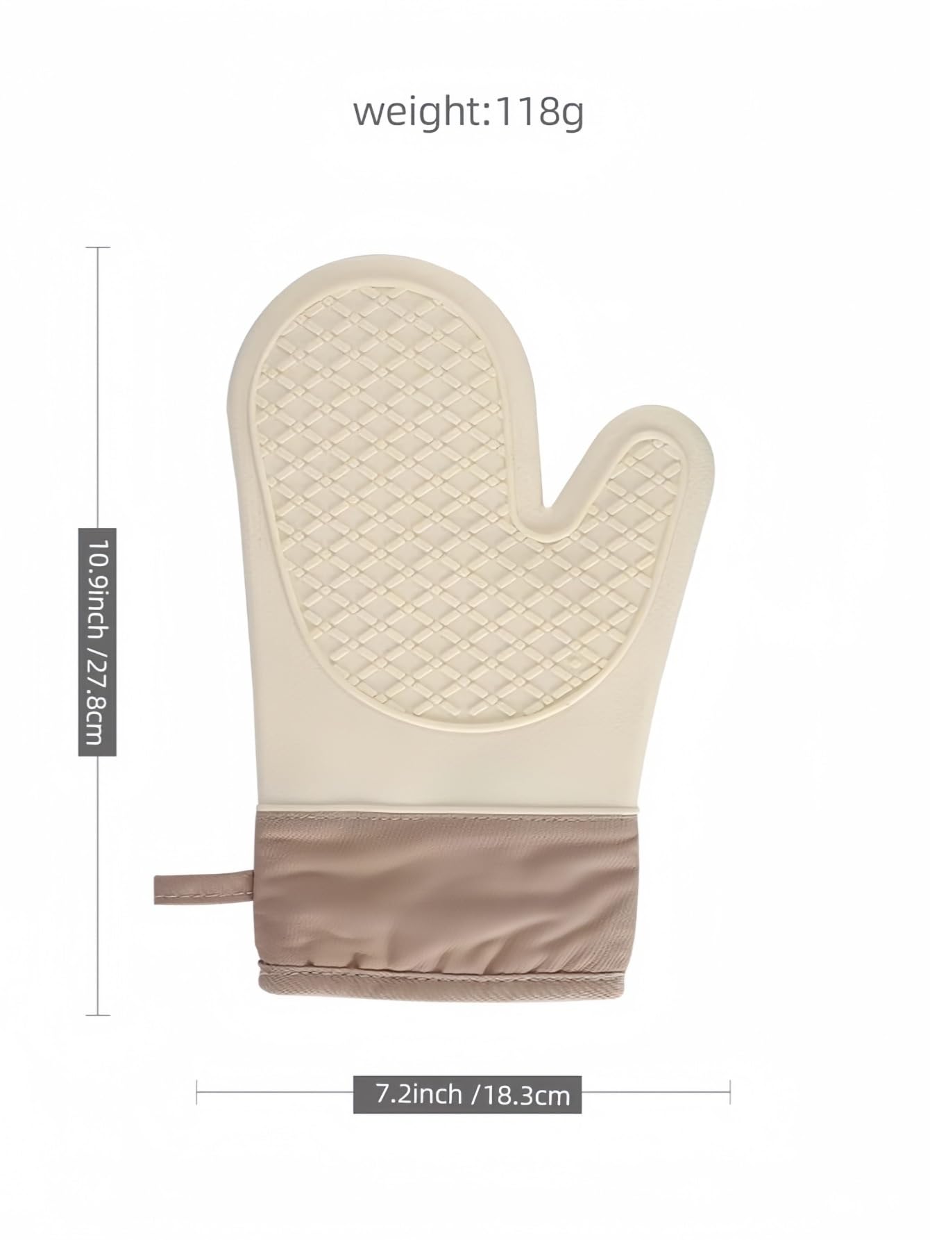 2 Sets Ofenhandschuhe Hitzebeständiges Silikon Anti Slip Flexible