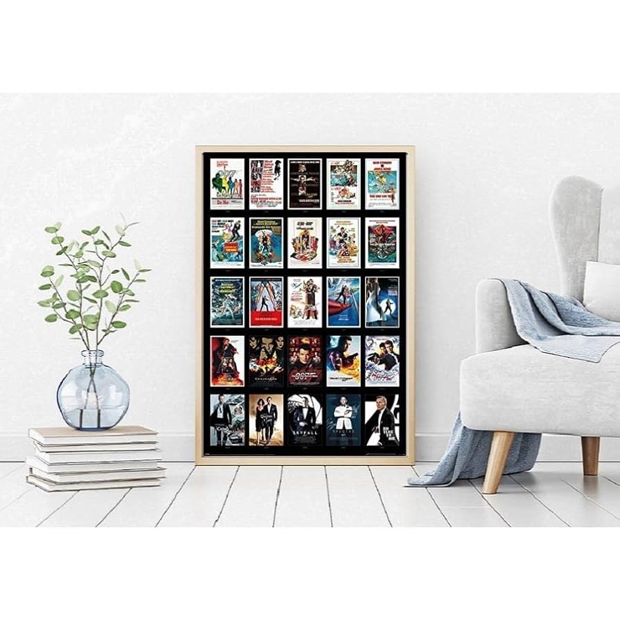 Amazon.co.jp: 映画ポスター 007 オールシリーズ 24×36inc (61