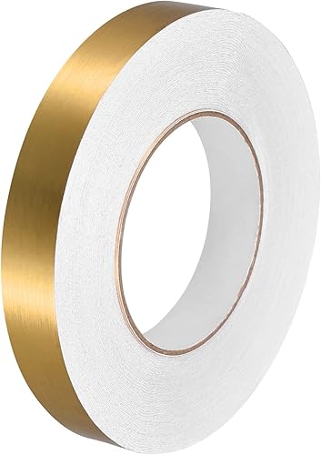 Miniatura 16 de uxcell Adhesivo autoadhesivo de aluminio de 0.98 pulgadas x 164 pies, tira de cinta de sellado de huecos, impermeable, autoadhesiva para pared