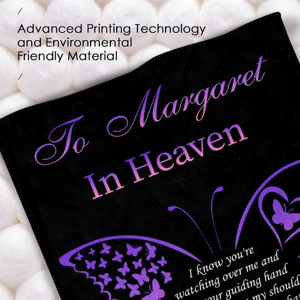 MyPupSocks Customized Loss of Loved Mom Dad Sympathy Gift, Someone in Heaven We Will Always Love You Personalized Memorial Blanket for Someone Who Passed Away Bereavement Gifts 40x50