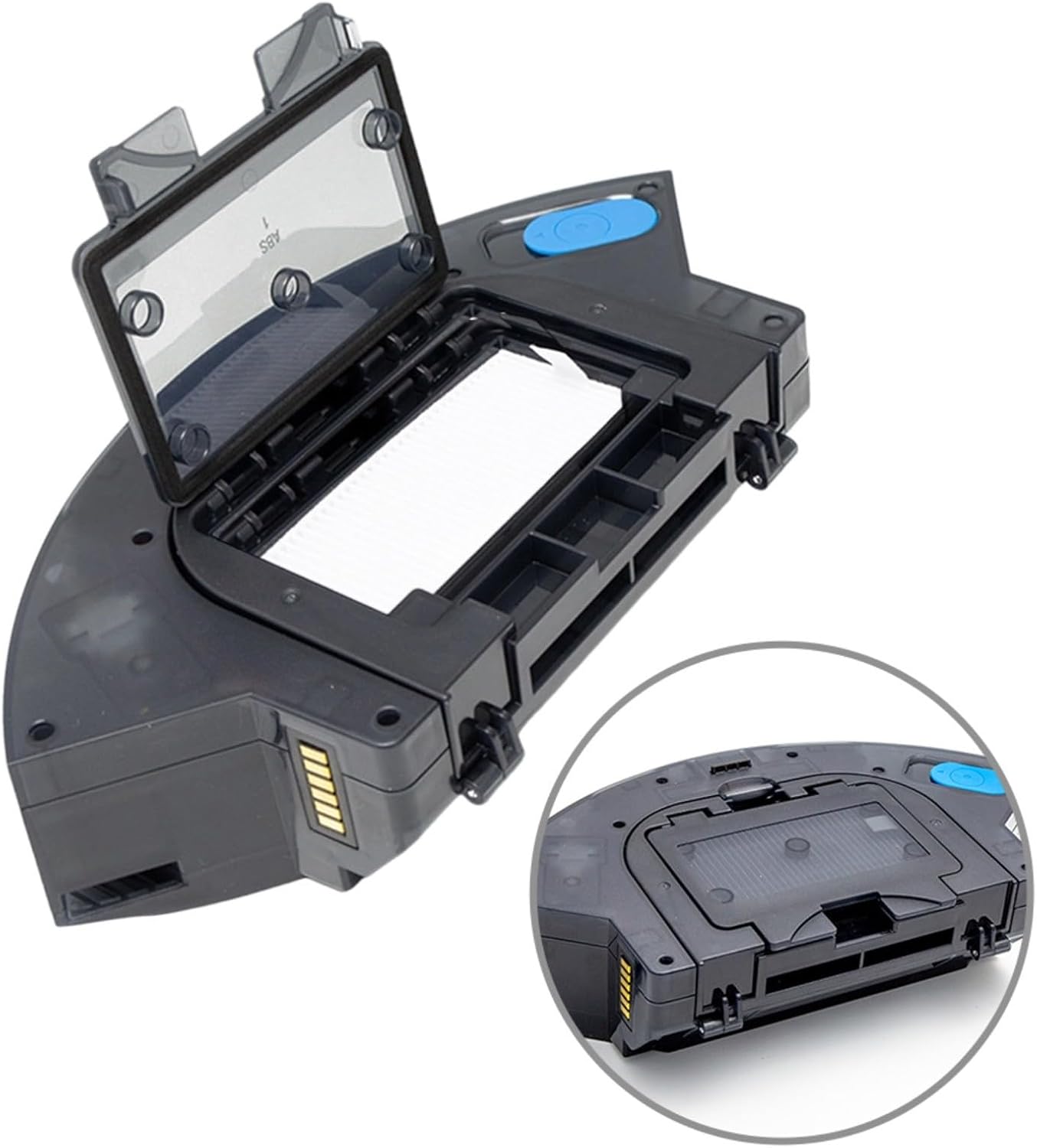 Vacuum Cleaner Dust Box Replacement For Bobsweep For Dustin, Ultra-Vision and Ultra-Vision Pet Models, Large Capacity Plastic Bin with Filter for Efficient Dust Containment