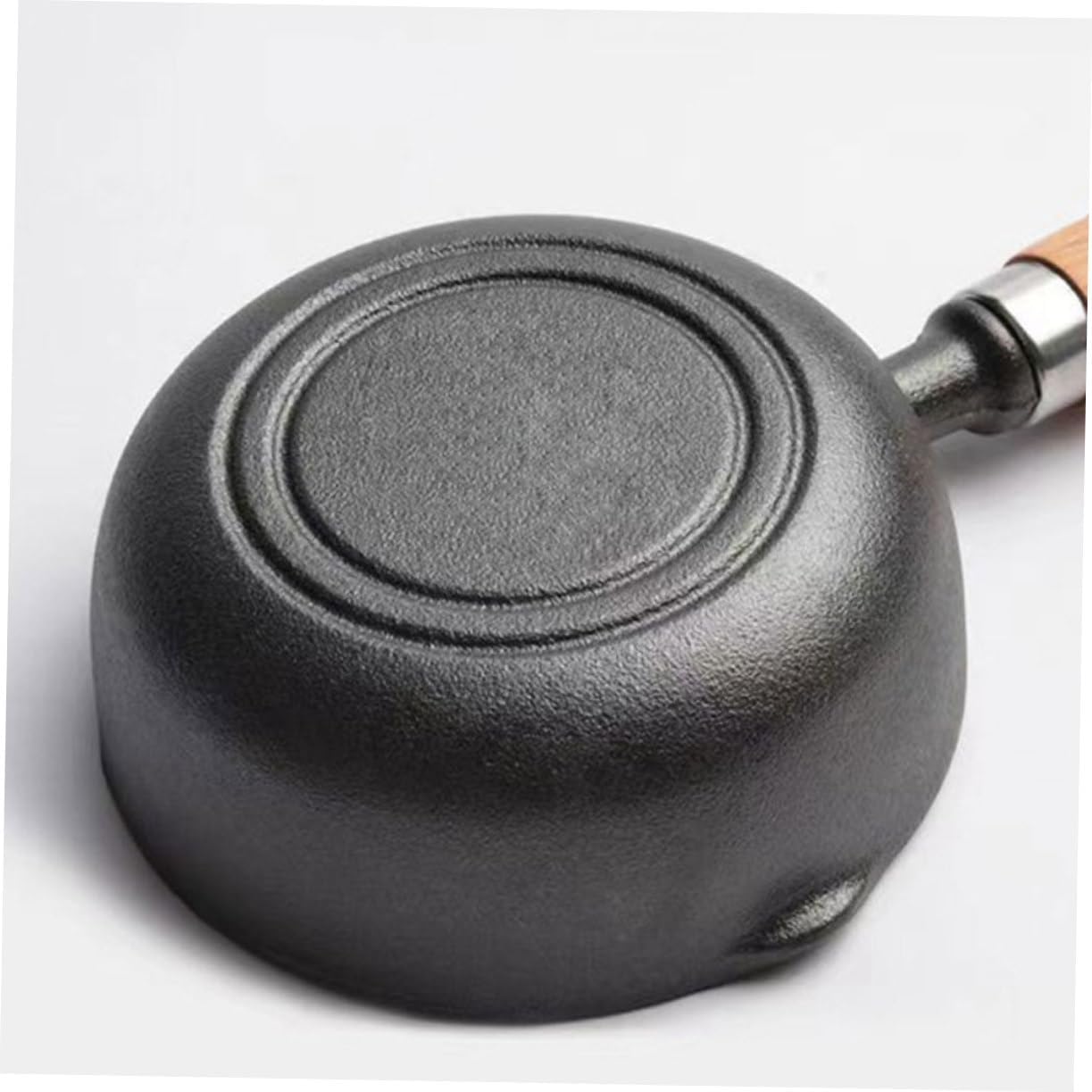 Small Cast Iron Frying Pan Omelet Spout Butter Melting Pot Handle Compact Butter Warmer Food Warmer Iron Sauce Oil Boil Sauce Handle Small Milk Warm
