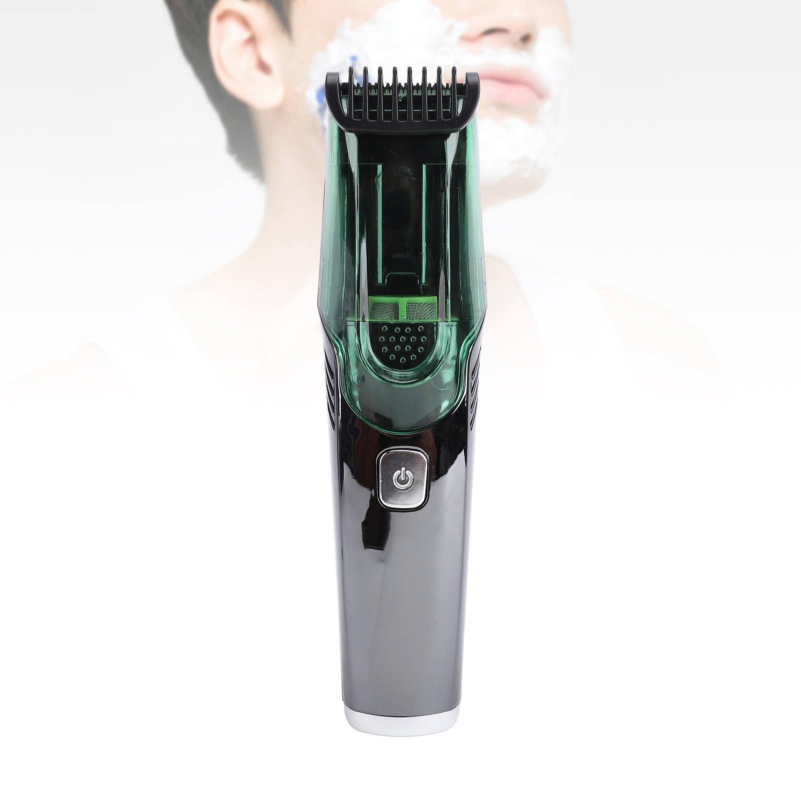 Vakuum-Haarschneider, Haarschneider, Geräuschloses Pflegeset, Schnurrbart, Koteletten, LED-Vakuum-Haarschneider, Geräuschloser, Leichter Haarschneider für Effiziente Haarschnitte