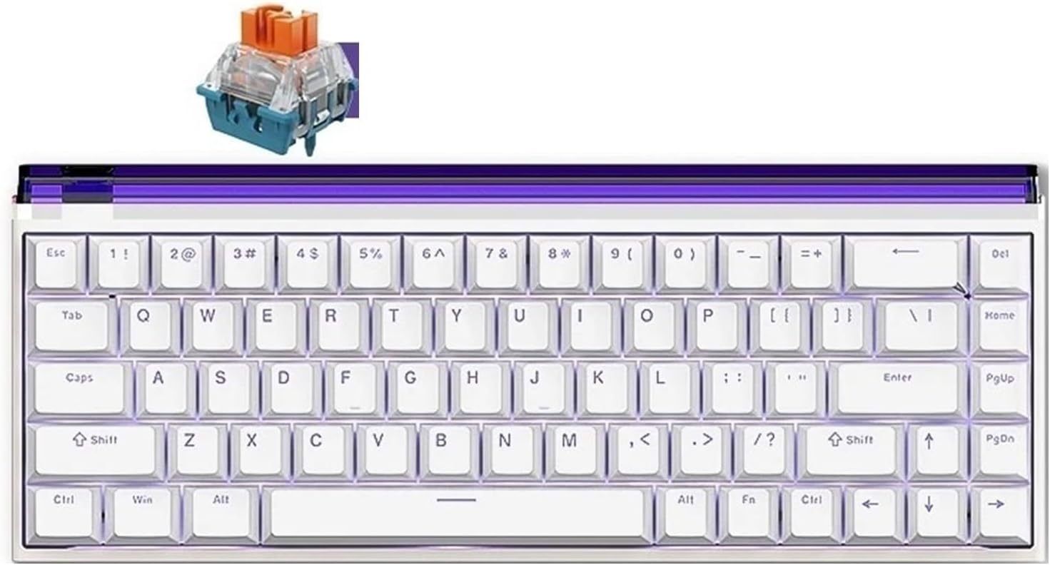 Magnetic Switch Keyboardz Wired Keyboard Office Games Custom Mechanical Keyboard(Nano 68 pro B)