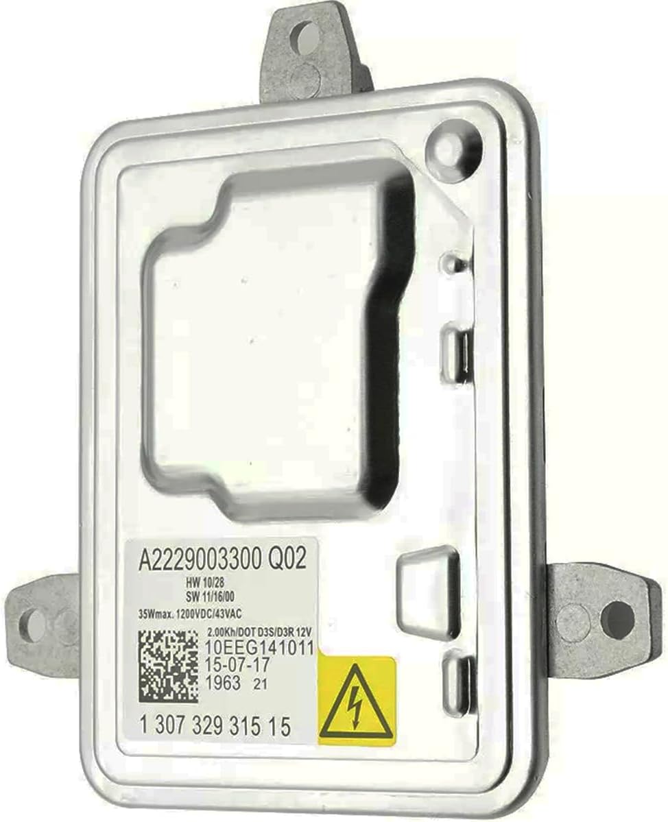 130732931515 HID Xenon Headlight Ballast Control Unit for Cadillac CTS XTS Chevy Camaro Land Rover Mercedes-Benz CLA250 GLA250 Volvo C30 C70 Replace A2229003300 Q02