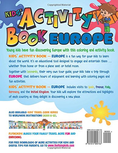 Kids' Activity Book - Europe: Young Kids Have Fun Discovering Europe With This Coloring And Activity Book. #TOP1