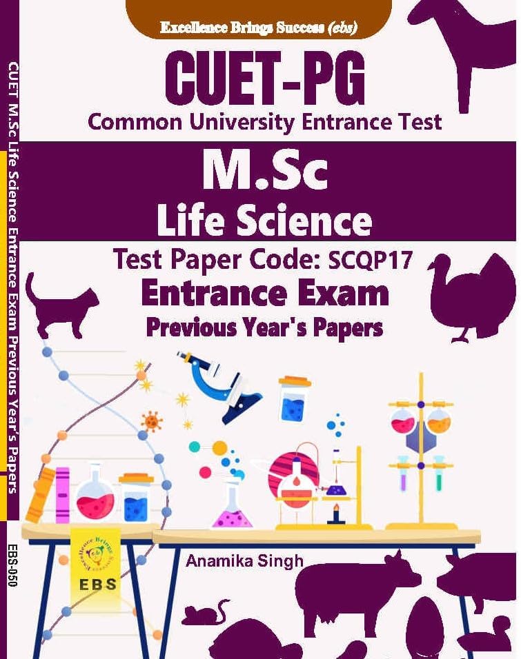 CUET PG M.Sc Life Science (Test Paper Code-SCQP17) Entrance Exam Previous Year's Papers(English Medium)