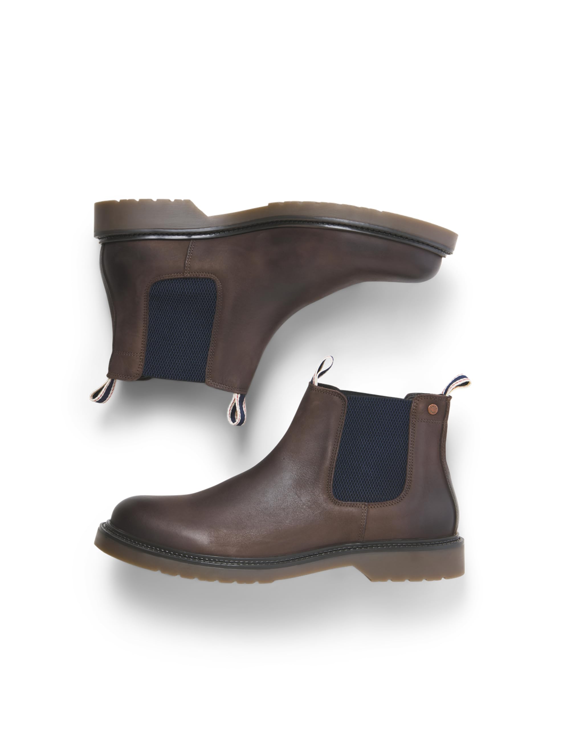 Jack & Jones Homme Jfwleyton Leather Pirate Black Bottes