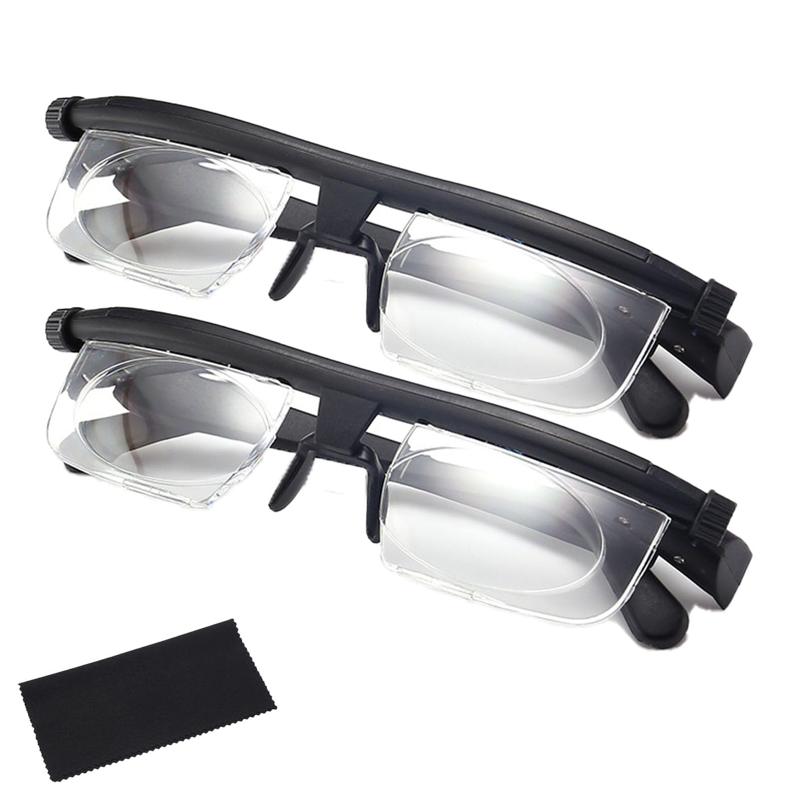 Vifocus Adjustable Focus Glasses near and Far, Upgrade Seniors Distance Visionfocus Reading Glasses (2 Pcs)