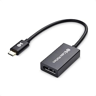 Cable Matters USB C to DisplayPort 1.4 Adapter with 8K@60hz, 4K@144hz and HDR Support - Thunderbolt 4 / USB4 / Thunderbolt 3 Port Compatible with Oculus Rift S, MacBook Pro, Dell XPS, Surface Pro