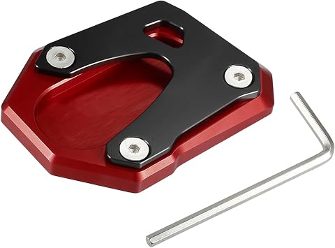 Motorcycle Kickstand Side Stand Plate Pad Aluminum Alloy Red for Honda Monkey 125 2018-2023 Automotive Parts