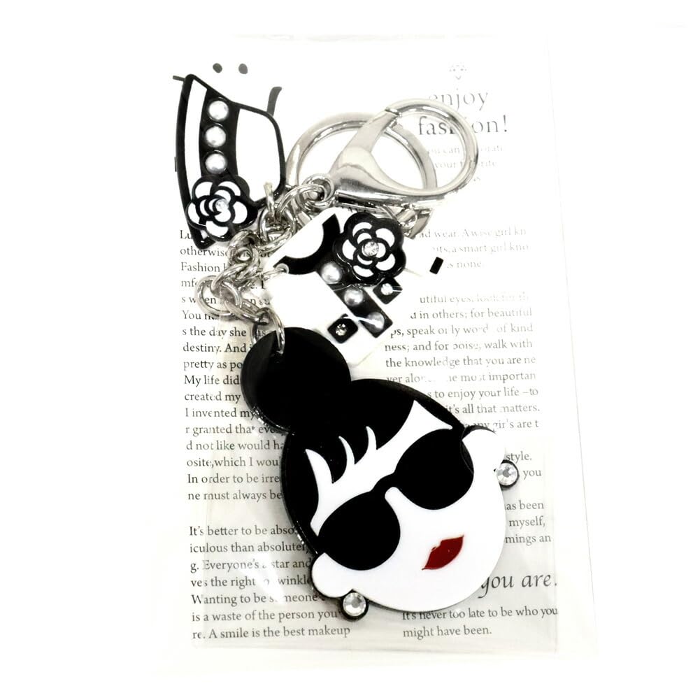 Amazon.co.jp: HAPPY FACE サングラス LADY セレブチャーム アクリル