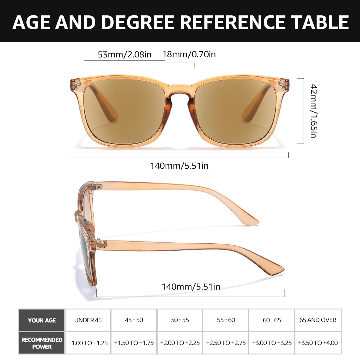 TJUTR Full Lens Reading Sunglasses for Women Men, Classic UV400 Protection Readers Sun Glasses TRG8082 - Image 5