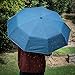 Pacific Bay Automatic Open/Close Pinstriped Umbrella (Blue)