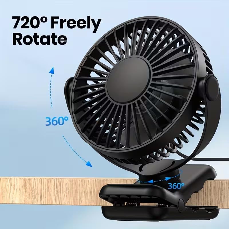 Image of TOPK USB Clip on Desk Fan