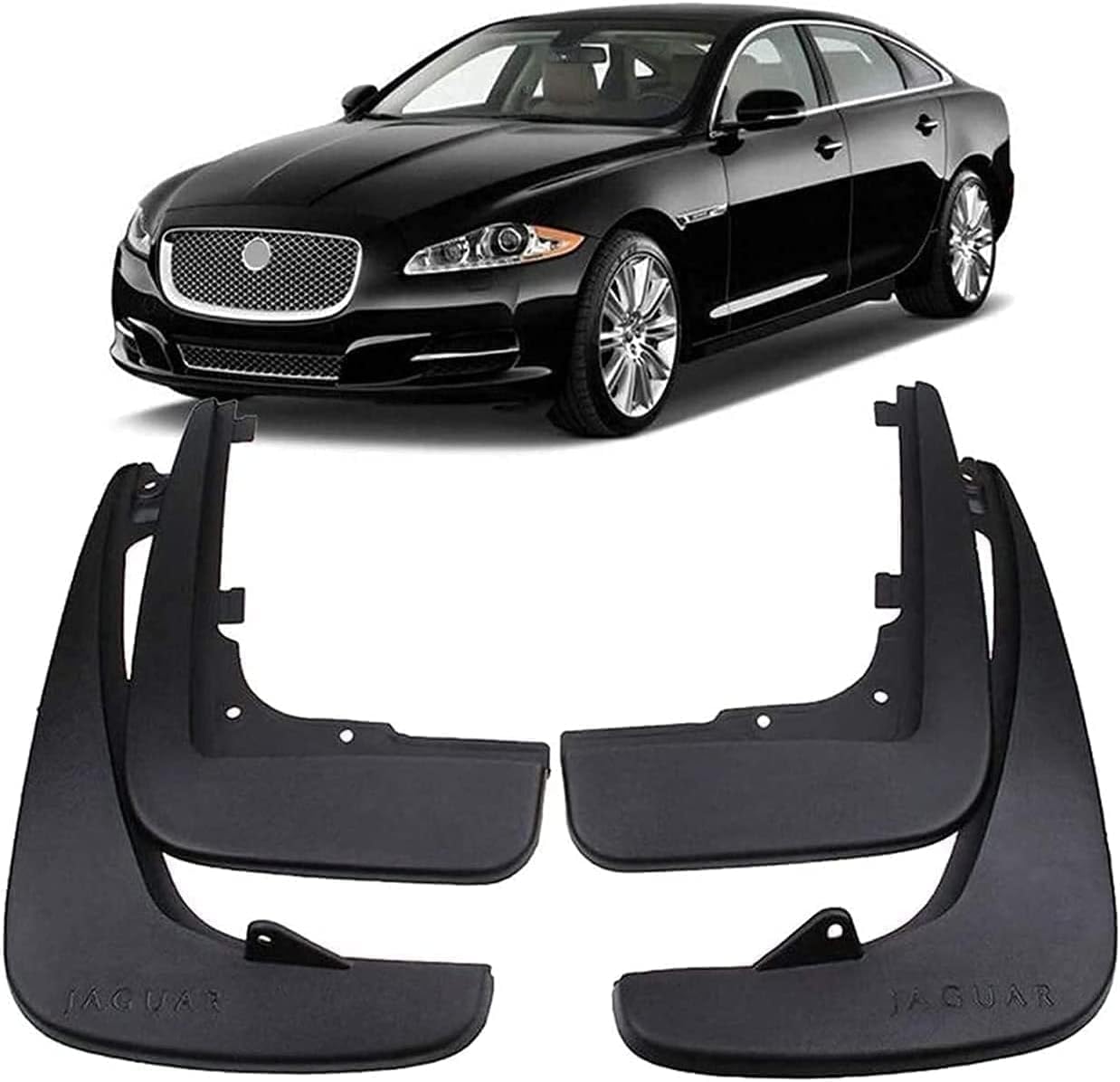 CaoYH Car Mud Flaps for Jaguar XJ X351 2010-2020 Mudflaps Mudguard Cover Splash Guard Fender Wheel Tire Splashproof Protector Wheel Mudflaps