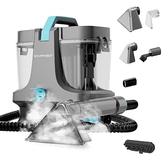 Starrybot Portable Carpet Cleaner Machine with Steam and Heating Techology,18Kpa Powerful Suction with Versatile Tools for Pets, Couch,Spot Cleaner for Stairs/Furniture/Rug(Gray) - Amazon product rated Grade B