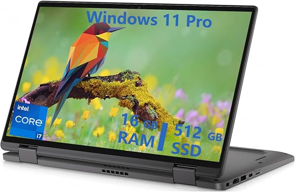 Dell Latitude 7420 2-en-1 Laptop Empresarial, Pantalla Táctil FHD de 14” (Renovado) | Laptop empresarial 2-en-1, Notebook con pantalla táctil 1080P de 14", SSD de 512G, cámara web, Windows 11 Pro